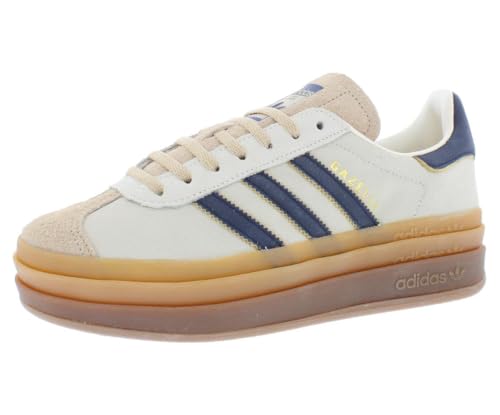 Image of adidas Gazelle Bold Womens Shoes Size 9, Color: Off White /Collegiate Navy /Gum