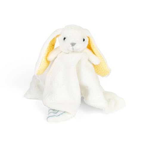 Bigjigs Toys Doudou en peluche lapin – Couverture et couette pour bébés et tout-petits, animaux en peluche, ours en peluche pour enfants, cadeaux pour bébés et tout-petits, à partir de 12 mois