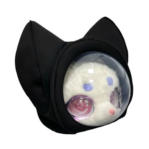 Fursuitfurry Animal Head Bag, Fursuit Hood Portable Backpack, Translucent Animal Head Mask Storage Mobile Bag