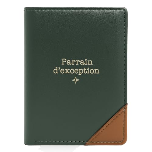 Demande Futur Parrain : Offrez ce Porte Monnaie d'Exception Marron