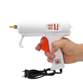 DEWIN Pistola Colla a Caldo,Pistola a Caldo per Colla Pistola a Caldo Regolabile Regolabile per Strumento di Riparazione Artigianale 110W (EU Plug)