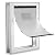 Ownpets Aluminum Extra Large Dog Door, Pet Door for Interior and Exterior Doors, with Magnetic Flap and Lockable Sliding Panel, Heavy Duty Doggy Door for Dogs Up to 200lbs