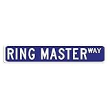 Ring Master Street Sign, Ring Master Ocupation Quality Aluminum Road Sign, Ring Master Tin Sign for Cafe Bar Office Restaurant Man Cave Wall Plate
