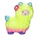 Produktbild Dream Room Squishies Alpaca Groß Slow Rising Jumbo Squishy Spielzeug Squishies Soft Langsam steigenden Schaf Alpaka Rainbow Langsam Stressabbau Spielzeug 11x10cm (B)