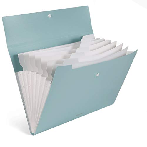 Classeur A4 multi-couches vert à 8 compartiments pour documents - 2