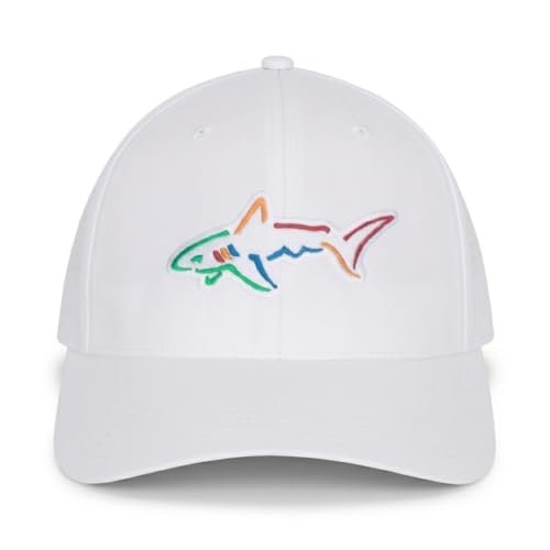 Greg Norman Perforated Shark Performance Cap (White)