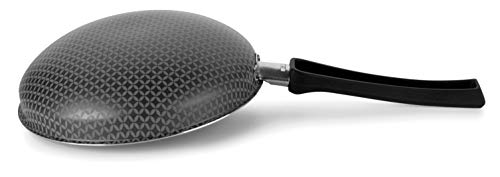 Crepeira Panquequeira Invertida, Aluminio Antiaderente, Linha Gourmet, Multiflon, Preto, 20 cm