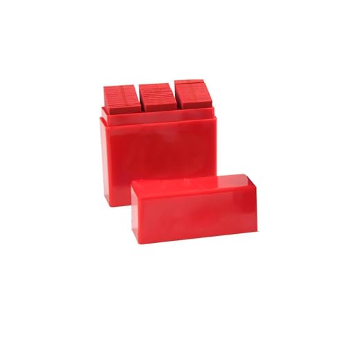 Image of Dental Articulating Paper Double Sided Bite Articulating Paper 100 Micron Film Doubled Side 55 x 18 x 0.1mm for Adults and Children (Red 300Pcs)