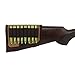 Tourbon Canvas and Leather Rifle Buttstock Ammo Cartridge Holder