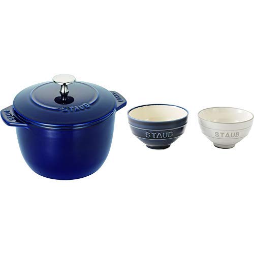 Amazon.co.jp: staub ストウブ 「 ラ ココット de GOHAN グランブルー 