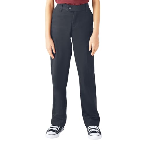 Image of Dickies Kids Girls 7-16 Stretch Slim Straight Pant, Dark Navy, 12