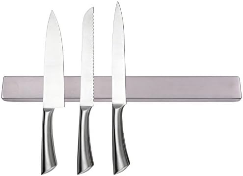 Strong MAGNETIC KNIFE STRIP Holder 16" - Stainless Steel - 15kg Holding Power - Wall Mounted - Multi-Purpose Use as Knife Bar Rack | Kitchen Utensil Holder | Tool & Art Supply Organiser