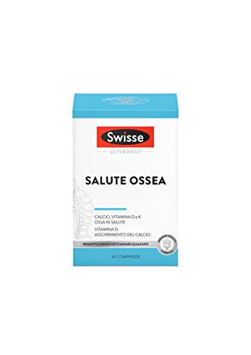 SWISSE Ultiboost - Integratori Alimentari con Vitamina D3 K2 e Calcio, Integratore Donna e Uomo per...