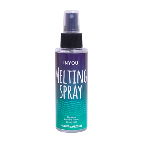 Lace Melting Spray For Wigs Extra Holding Wig Glue Spray For Front Strong Hold Invisible Bonding Adhesive Dries Quickly No Residue (120ml / 4.06 Fl Oz Clear)