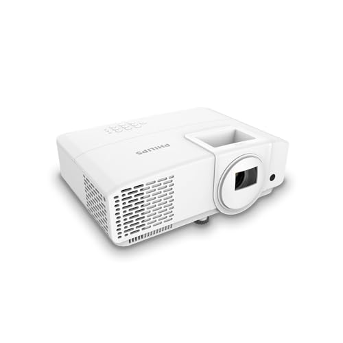 Philips, Propix 860, professional LED projector, DLP, advanced image correction, 1920 x 1080 pixels, Full HD, internal speakers with 5 W, lumen: 2600 ANSI, white