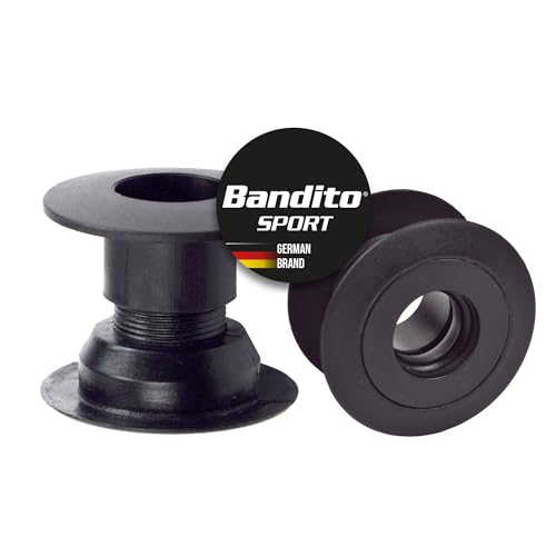 Bandito Tischkicker Zubehör Kugellager für 16 mm Stange - ohne Schrauben am Tischkicker, Gewindekonstruktion, Ersatzteil, Wandstärke 37 – 43 mm, schwarz, Set 2 St. oder 16 St. (2 Stück)