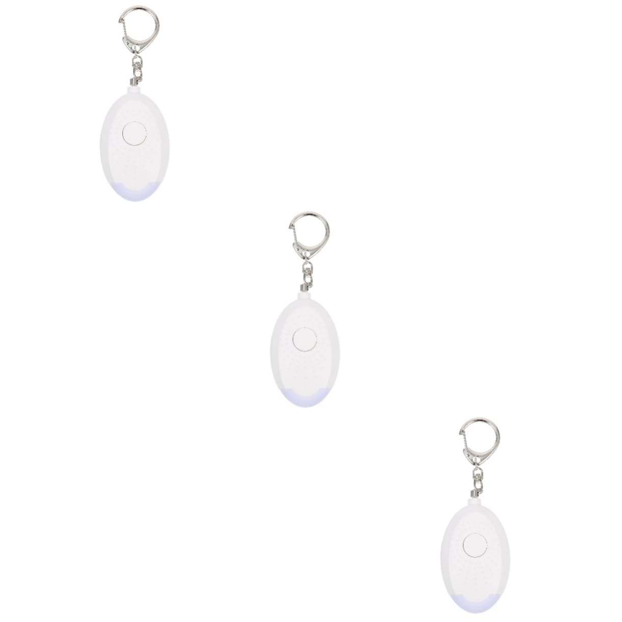 UKCOCO 3piezas Alarma Personal De Seguridad Luz Led Dispositivo Compacto y Portátil para Mujeres y Mayores para Emergencias y Protección Personal
