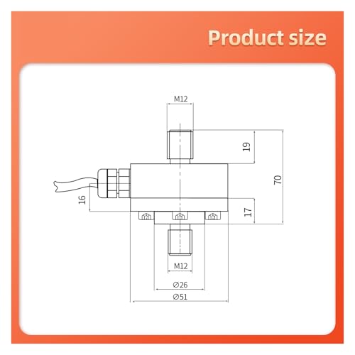Prueba fuerza tensión compresión con adaptador de báscula industrial y celda carga 1T 2
