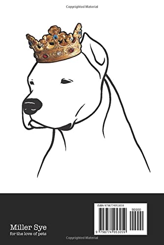 Miniatura 2 de Dogo Argentino Dogo Argentino KingQueen Wearing Crown Notebook Journal