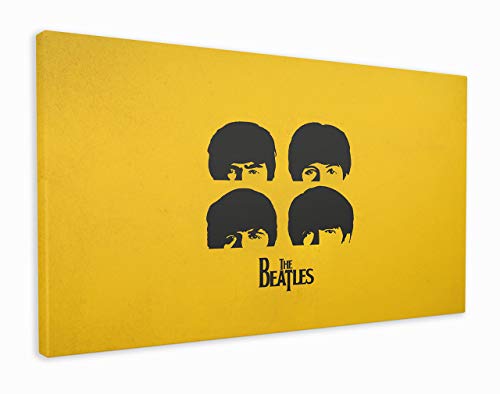 M2M Prints Impression sur toile The Beatles (127 x 76 cm) - Les Beatles, Paul McCartney, John Lennon, RIngo Starr, George Harrison M2M Prints Impression sur toile The Beatles (127 x 76 cm)