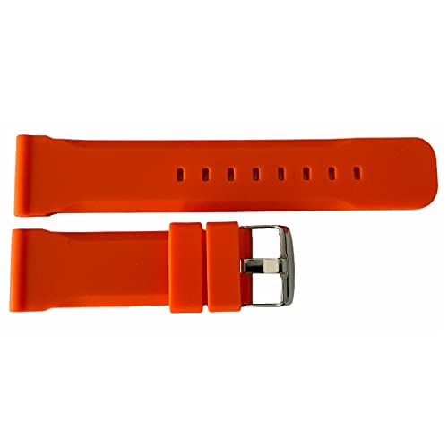 Bracelet montre chrono silicone orange 18mm bracelet montre sport