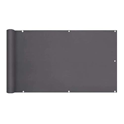 Preisvergleich Produktbild Muchas Sichtschutz Balkonbespannung, Sichtschutz und Windschutz, Windschutz Wasserdicht Blickdicht, für Garten Balkon Swimming Pool - Schwarz 75x1000cm