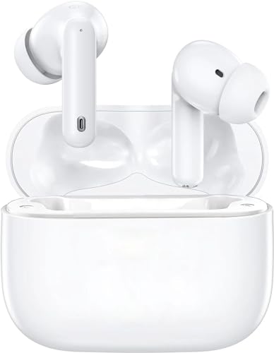BOXSSROG Wireless Bluetooth Headphones, Bluetooth 5.3 Earbuds with HiFi Immersive Bass, 35H Wireless Earphones, Bluetooth Headset with 4 ENC Mic, IP7 Waterproof Bluetooth Headset for iOS Android