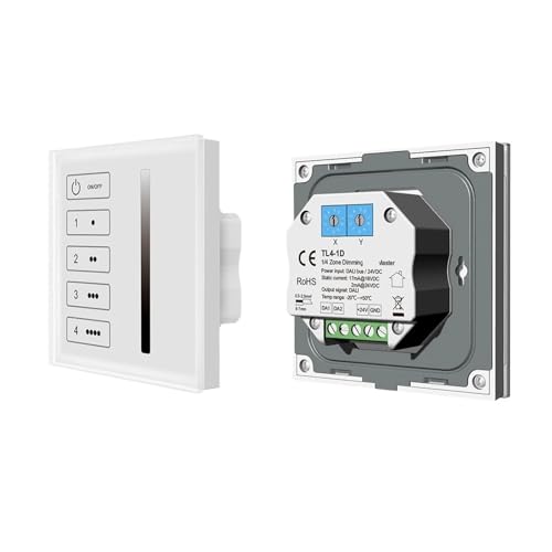 Variateur LED tactile mural TL4-1D commande de zone bus 24V DC