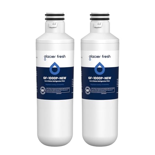 GLACIER FRESH Water Filter LT1000PC Replacement for Refrigerator Compatible with LT1000PC/PCS LT1000PC LT-1000PC MDJ64844601 ADQ747935 ADQ74793504 Water Filter (2 Pack)
