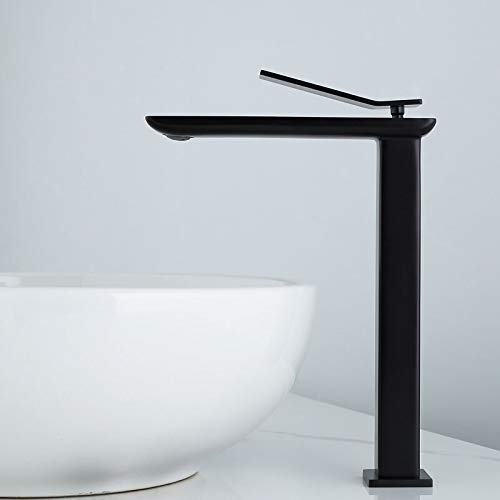 Grifo de latón cepillado para baño mezclador de agua sobre encimera de diseño 3