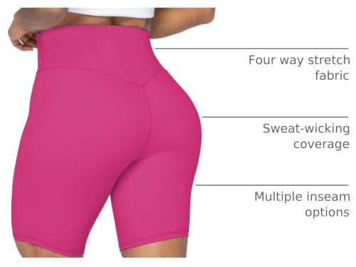 Image of Sunzel No Front Seam High Waist Biker Shorts for Women, Squat Proof Yoga Workout Gym Bike Shorts | 3, 5 Or 8-Inch Inseam, High Waisted, Tummy Control, No Front Seam, Buttery Soft, Compression Fit, Squat Proof