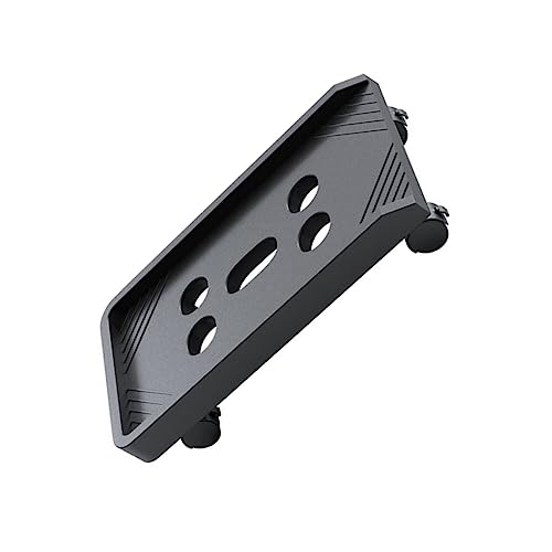 Soporte móvil para CPU con ruedas con bloqueo, soporte ajustable para torre de computadora para casa y oficina, carrito universal con ruedas para PC compatible con la mayoría de las cajas de computadora miniatura 1