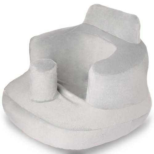 Image of OBBOLO Seat Cover Compatible with Inflatable Baby Seat, Comfortable Seat Cover Fits OBBOLO Inflatable Baby Chair and Similar Sizes (20.8" D x 19.7" W x 14.7" H), Gray Cover Only