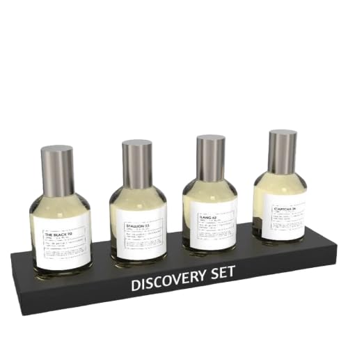 Generic DISCOVERY SET 4 X 30ML EDP SPRAY STALLION 53, THE BLACK 92, ILANG 62, CAPTCHA 36