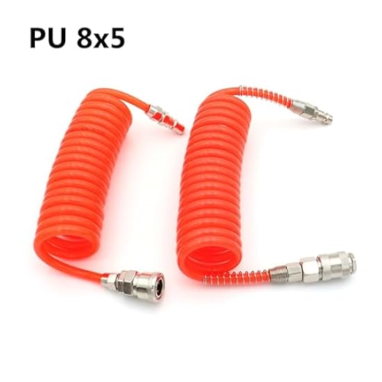 Tubo Aria Compressa 15m A Spirale - Prolunga Per Compressori Con Raccordo Rapido - Foto 4