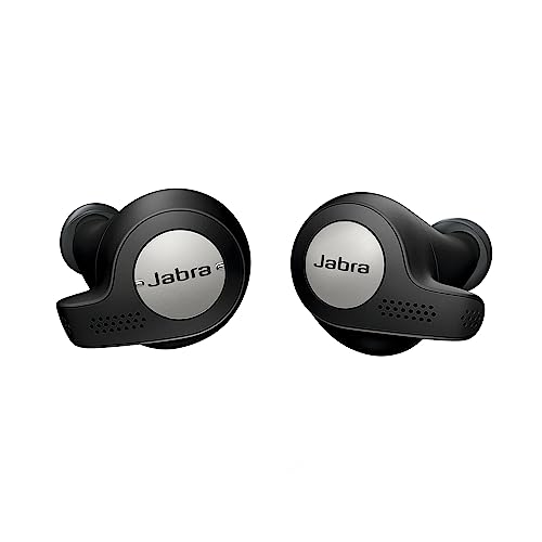 Jabra Elite Active 65t - True Wireless In-Ear Sport Kopfhörer mit Passive Noise Cancellation - Mit Fitnesstracking über Bewegungssensoren - Titan schwarz