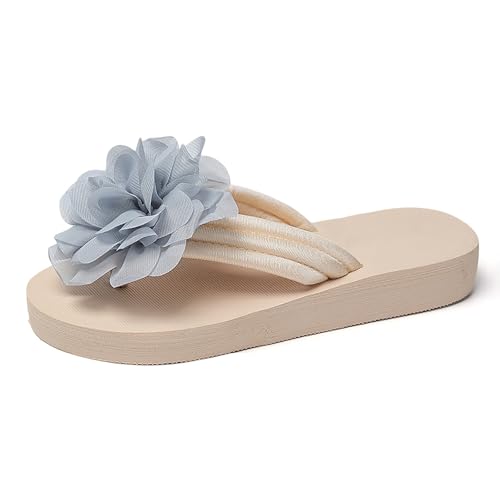 Chanclas de dedo para mujer Flip Flop Sandalias Tejido Paja deportivos con cuña suela antideslizante Abierta Zapatos Playa for verano per Indoor