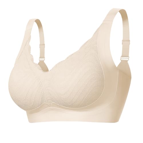 Wireless Support Bra Full Coverage Padded Push Up Anti Sagging Comfortable Seamless Lace Bras No Underwire
