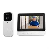 Timbre de video inteligente con pantalla de visualización HD de 4.3 pulgadas Audio bidireccional Monitor de cámara de intercomunicación...