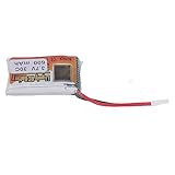  Batterie Lipo 1S Lipo 6 Pièces Batterie Li Poly 1S 30C 600mAh 3.7V Batterie Lipo avec Chargeur de Prise Blanche XH2.54 pour Voiture RC