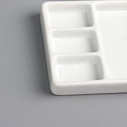paleta akwarelowa paleta paleta kwadratowa paleta wielokolorowa farba olejna dla dorosłych początkująca sztuka (kolor: biały)