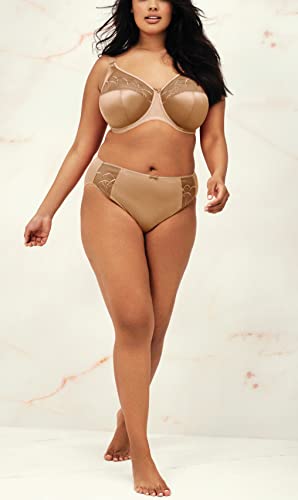 Elomi Cate Embroidered Full Cup Banded Underwire Bra (4030),36HH,Hazel4