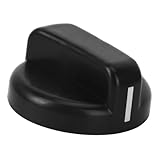 Eficentline Black Universal Control Knobs, Compatible for Oven Stove Range, Universal Stove Knobs, Wide Range of Availability