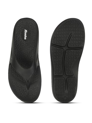 Image of Bata 8711 Noah E: White Casual Thong Slip-On Slippers for Men