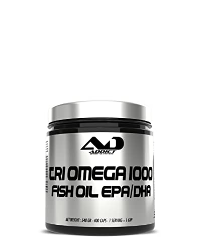 ADDICT SPORT NUTRITION - Vitamines/Minéraux/Bien-être - Fish Oil EPA/DHA Tri Omega 1000-400 Gelcaps Cover