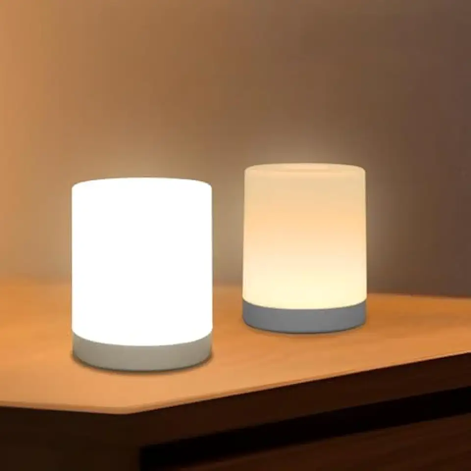 Abajur Luminária de Mesa RGB Portátil com USB – Luz Noturna para Quarto e Sala, Mudança de Cor, Ideal para Leitura e Ambiente