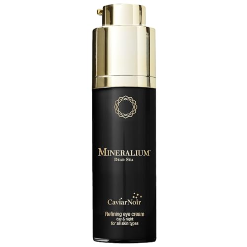 Mineralium - Crema Contorno de Ojos Reafirmante con Extracto de Caviar - Nutre, Hidrata y Protege - Vitaminas C y E, Cafeína, Minerales del Mar Muerto - 30ml