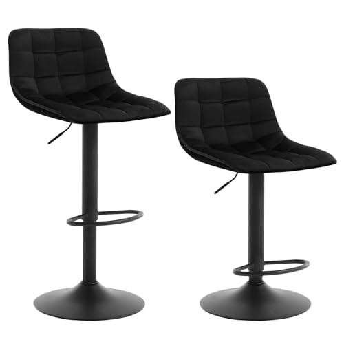 WOLTU 2er-Set Barhocker Küchenstuhl Barstuhl mit Rückenlehne und...