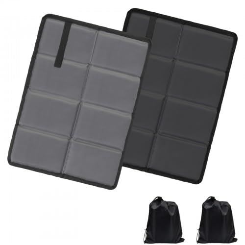 2 Pezzi Tappetino Pieghevole Outdoor, Tappetino Pieghevole Campeggio Trekking, Cuscini da Esterni Pieghevoli, Cuscino Stadio Pieghevole, Portatile Tappetino Cuscino Impermeabile Pieghevole