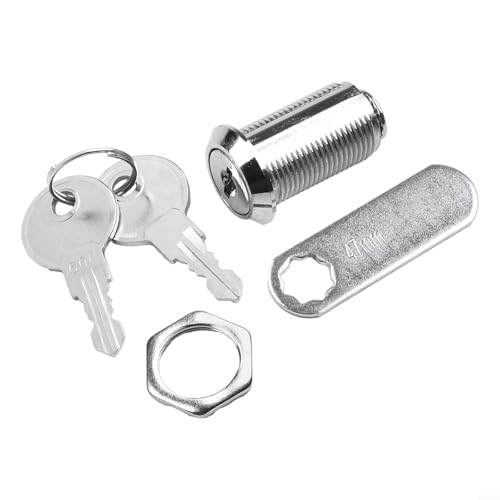 LCANALLYMS Cerradura de Leva for buzones y armarios. Construcción aleación Metal con 2 Llaves for un Mecanismo Bloqueo Seguro(30mm)